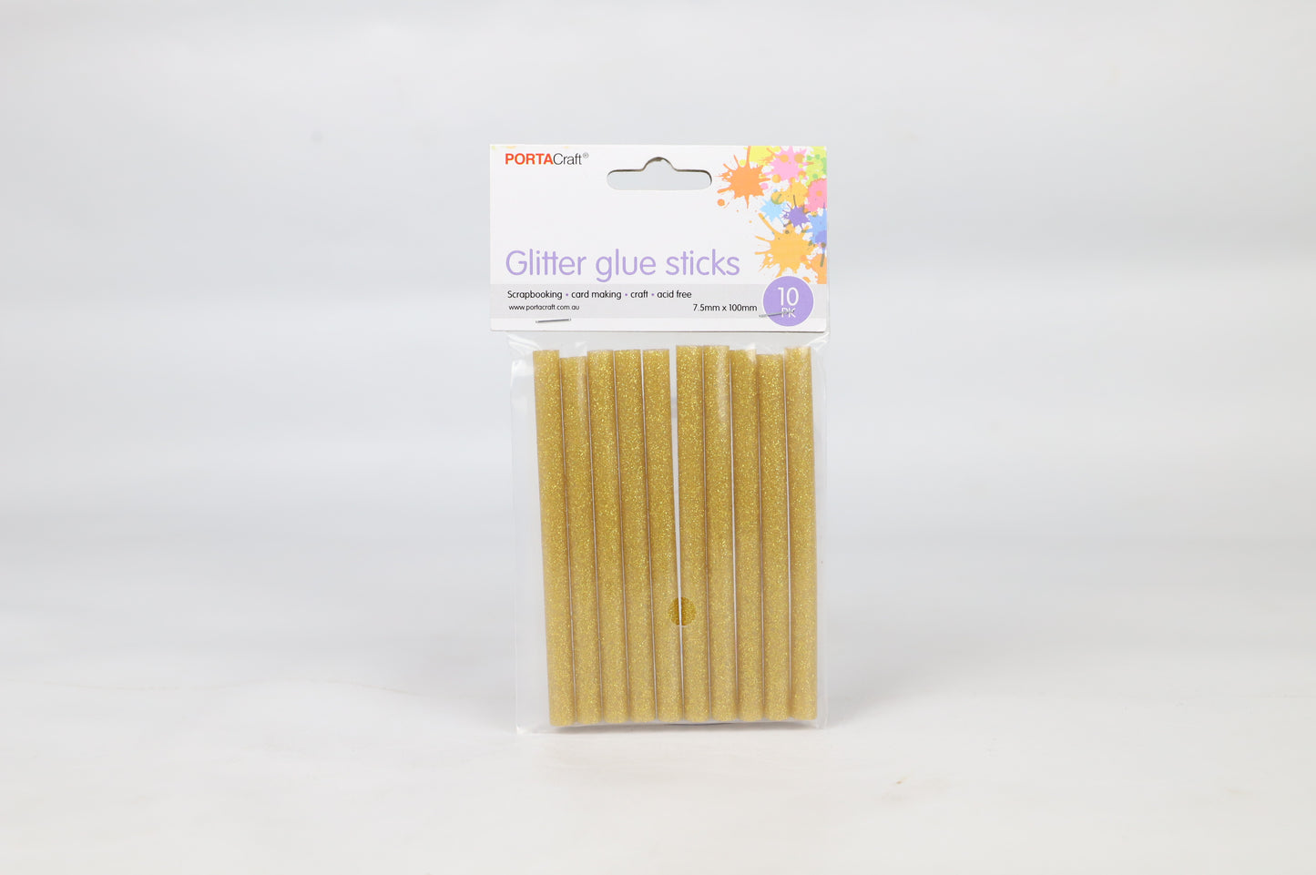 Glitter Hot Glue Gun Sticks Refills - Gold - 10pk