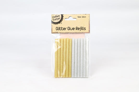 Glitter Hot Glue Gun Stick Refills - Gold/Silver - 10pk