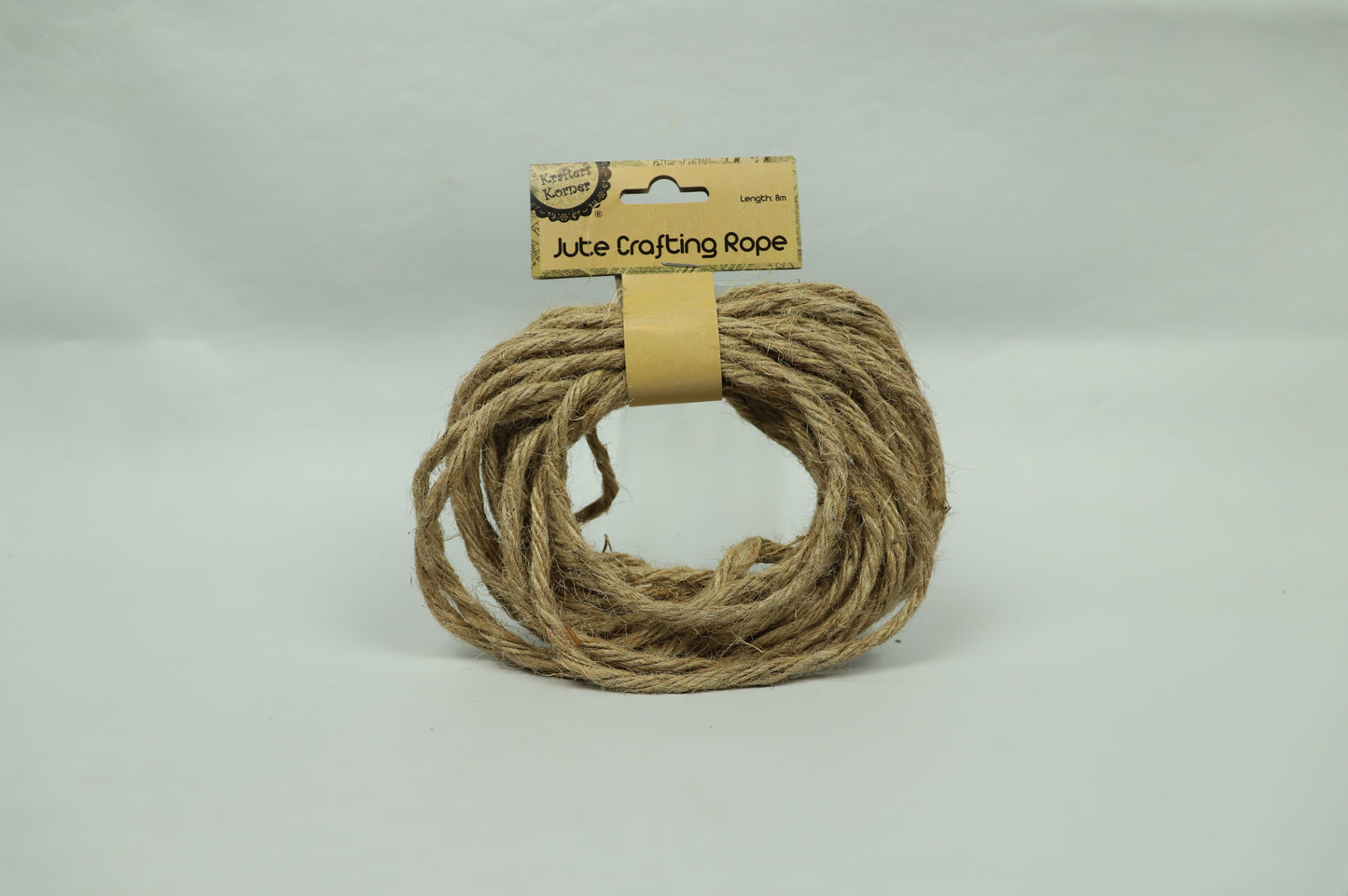 Jute Crafting Rope - Natural colour - 8 metre length