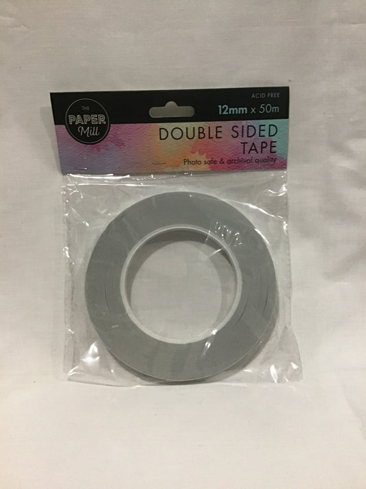 Double Sided Tape - 12mm x 50m - Acid Free