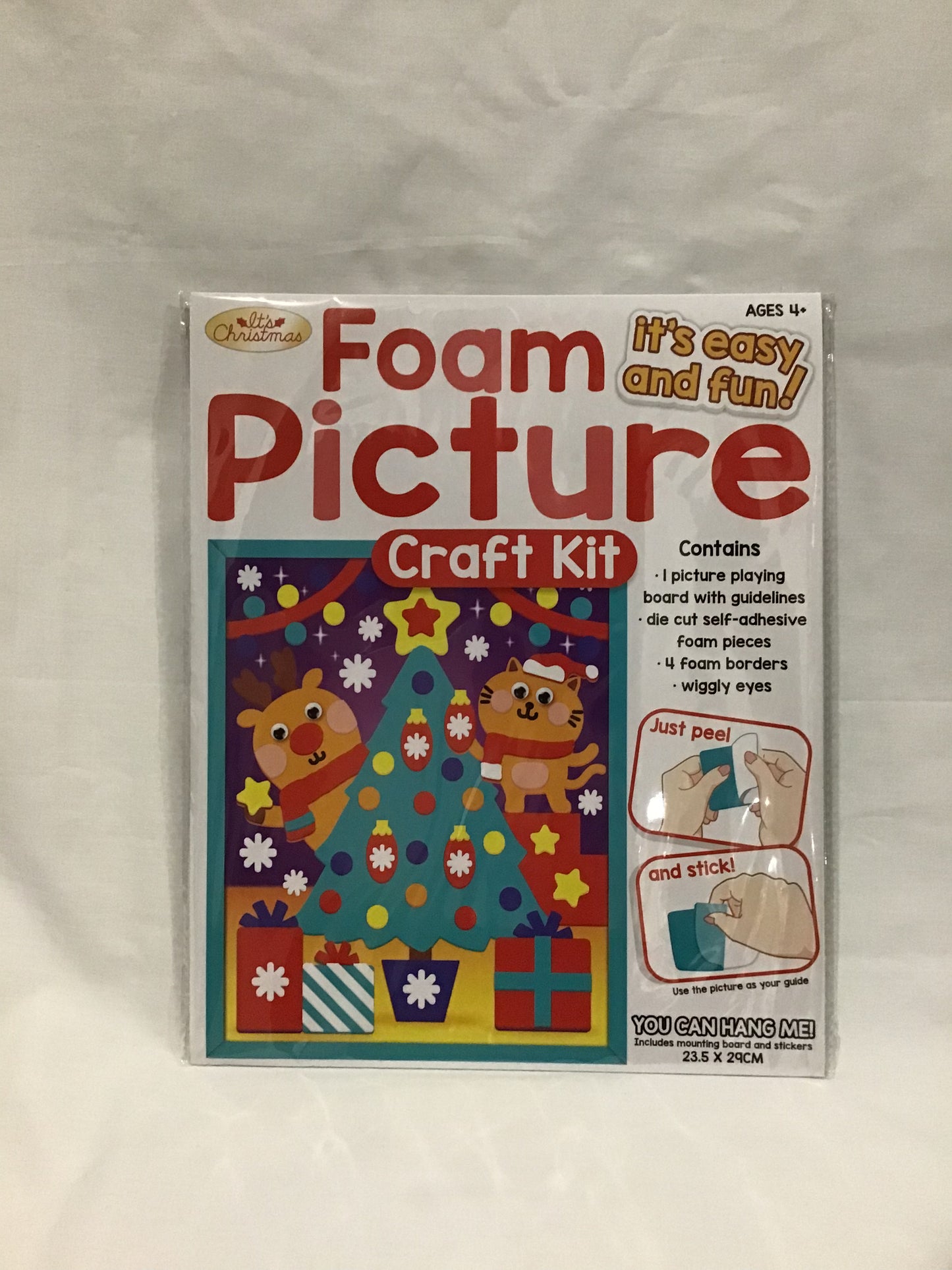 It’s Christmas Foam Picture Craft Kit - Tree/Present - Peel and Stick