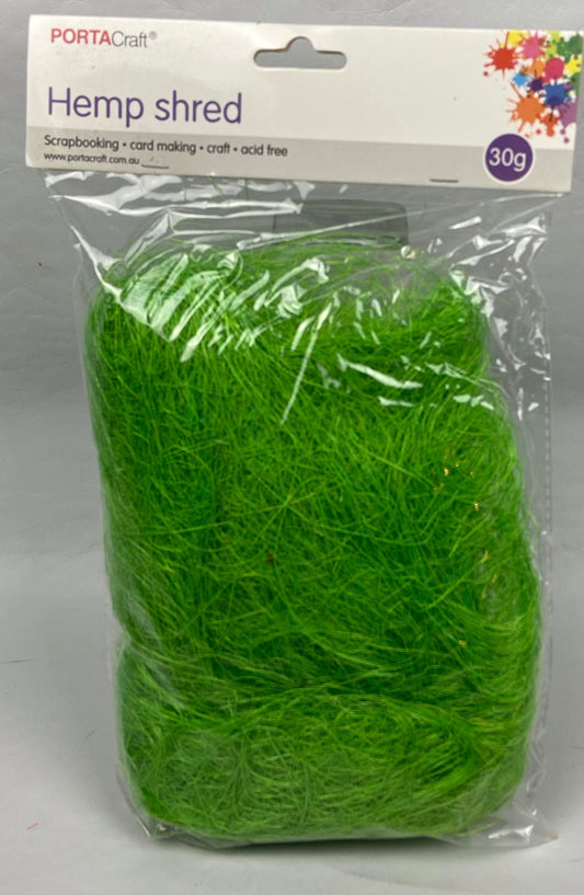 Hemp Shred - 30g - Green