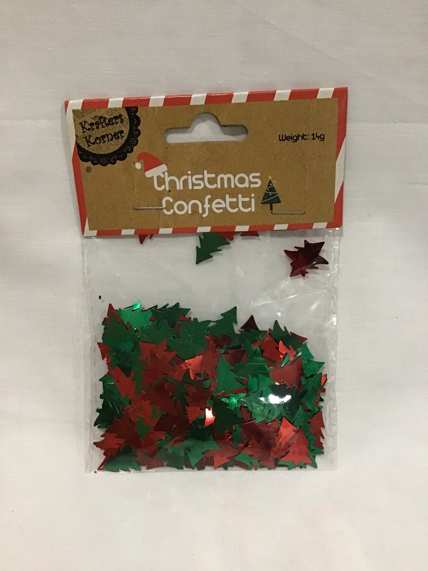 Christmas Confetti - Red/Green Christmas Trees