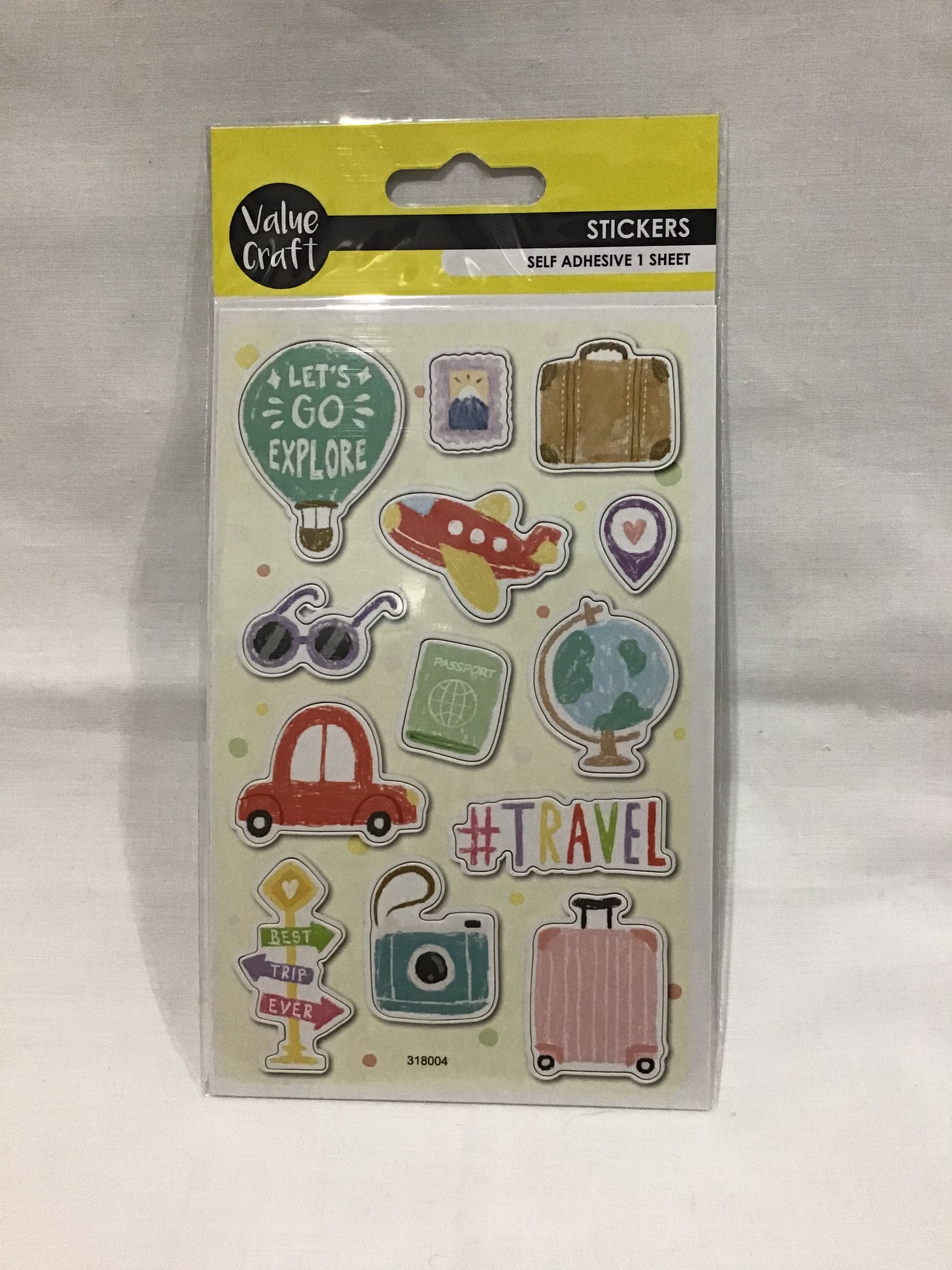 Travel - Stickers - 1 sheet - 13 pack