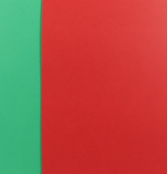 A5 Red/Green Theme Cardstock 220gsm - 40 sheets